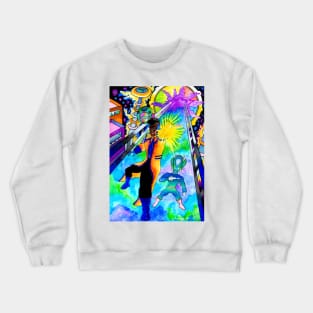 Dr. Theo's Space Pier Crewneck Sweatshirt